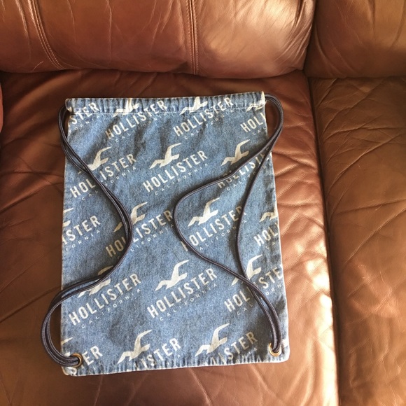 Hollister Handbags - Hollister jean drawstring bag